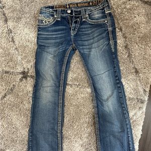 Men’s Rock Revival Jeans - Ayden Slim Boot Size 33